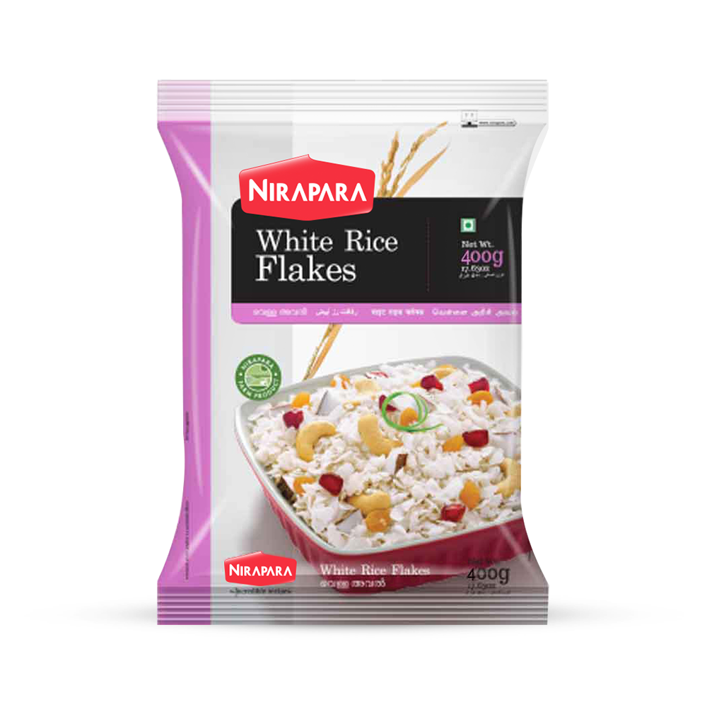 NIRAPARA WHITE RICE FLAKES - 400GM