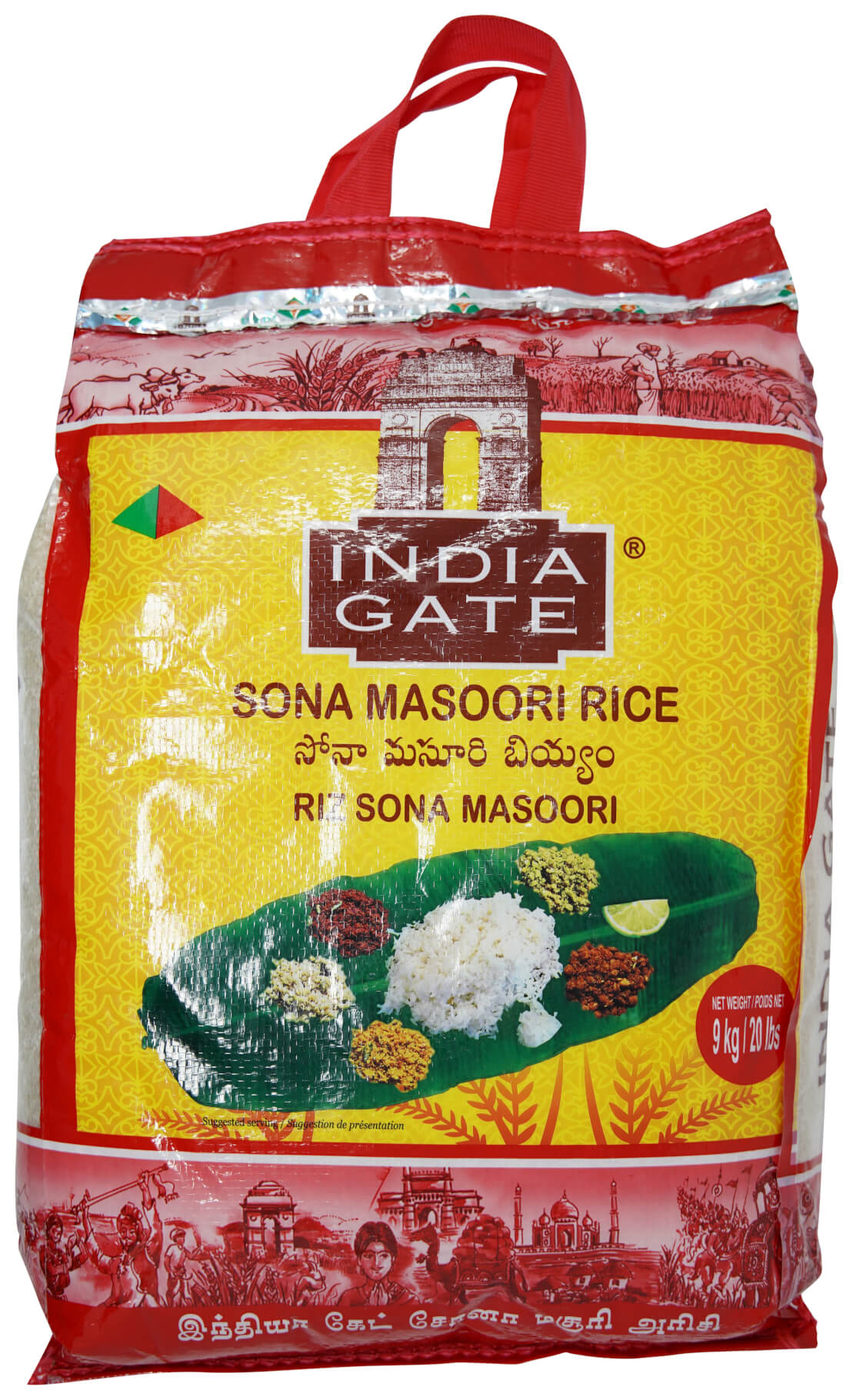 India Gate Sonamasori Rice - 20 LB
