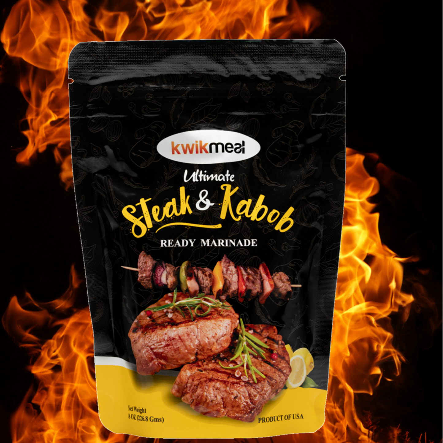 Kwikmeal Steak & Kabob - 8 OZ