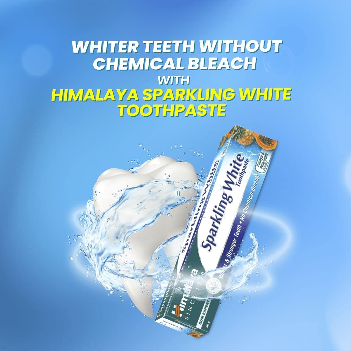 HIMALAYA SPARKLING WHITE PASTE - 150g