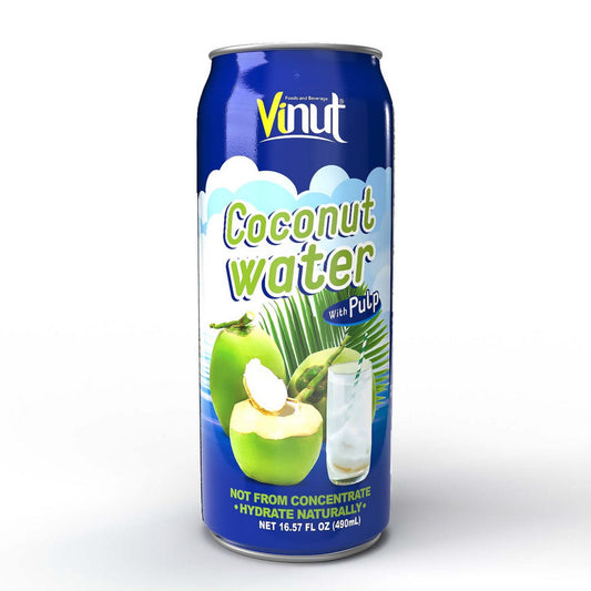 A.D Coconut Water With Pulp - 490ml