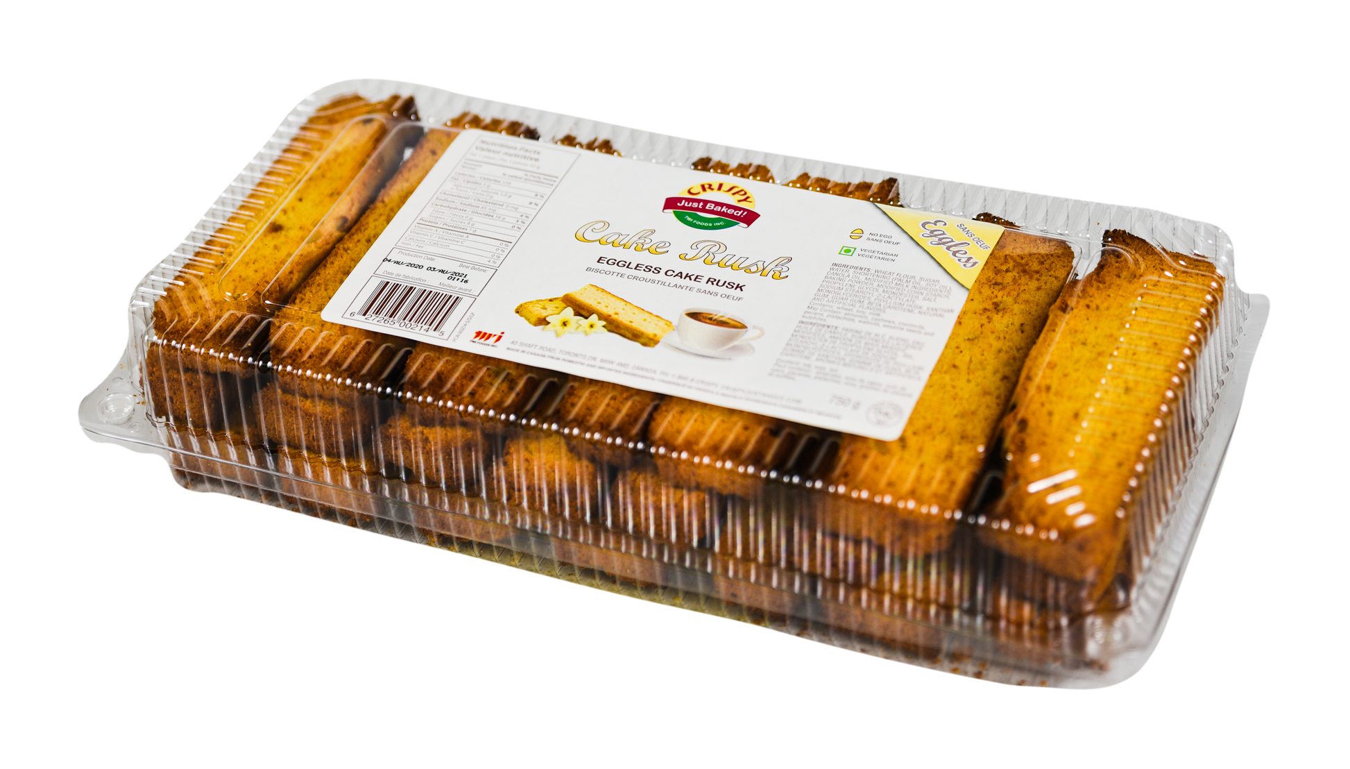 CRISPY EGGLESS CAKE RUSK - 550gm