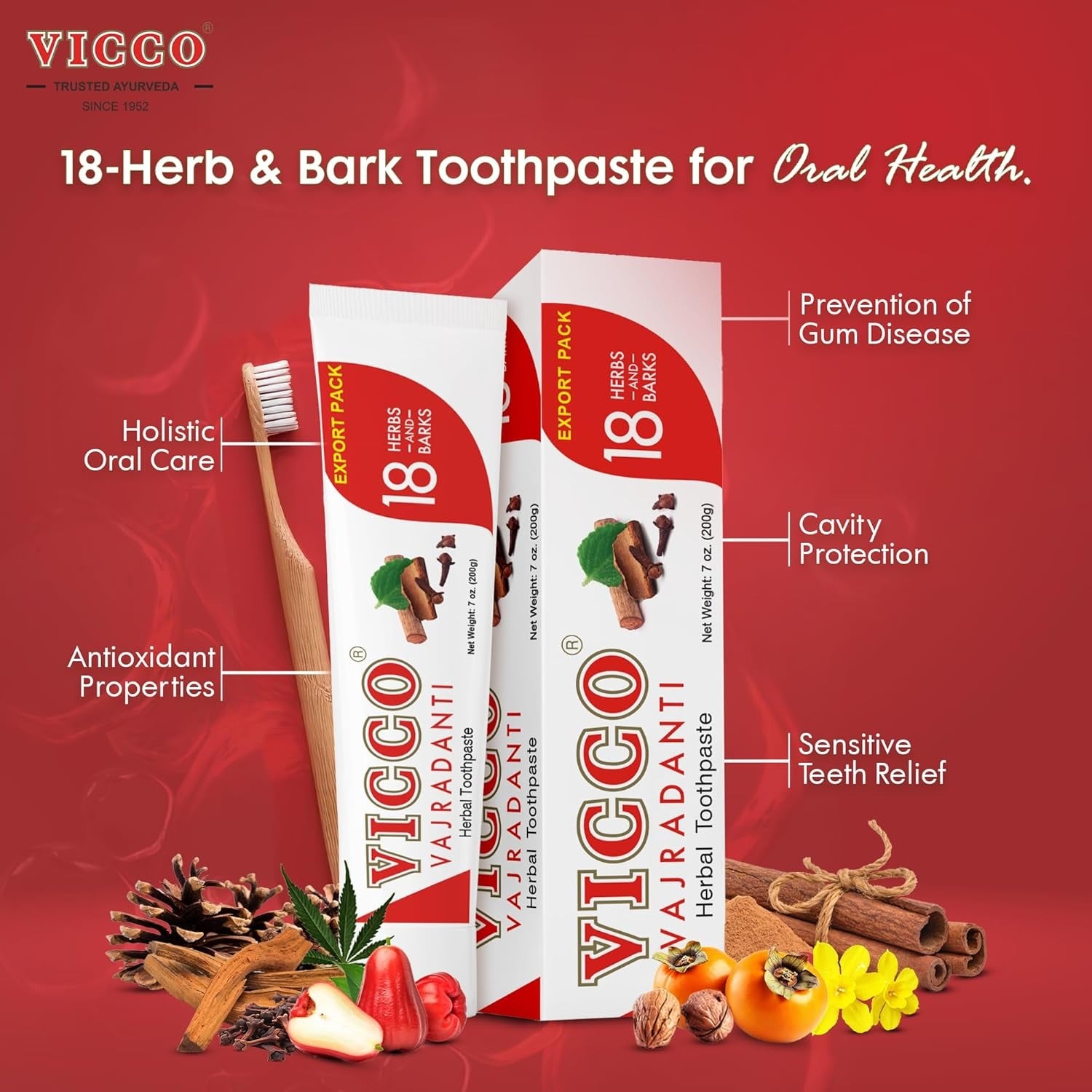 Vicco Vajradanti Sf - 7 oz