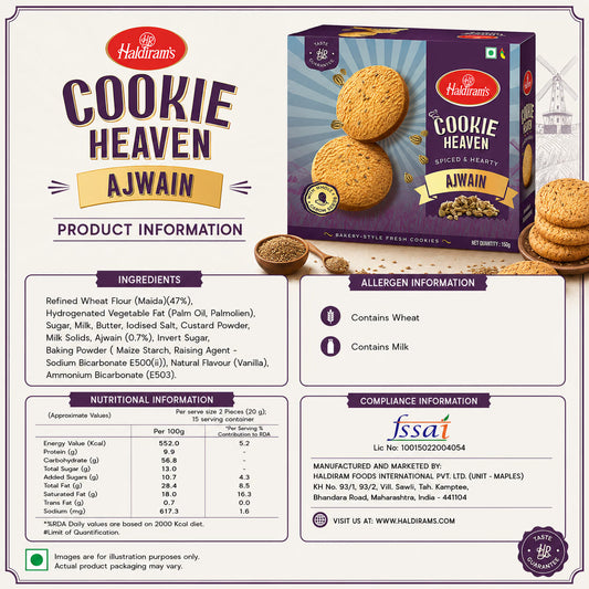 Haldiram's Atta Cookies - 550g