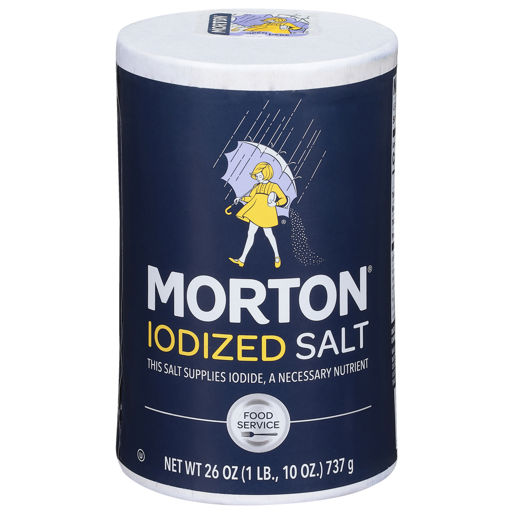 MORTON IODIZED SALT - 1LB