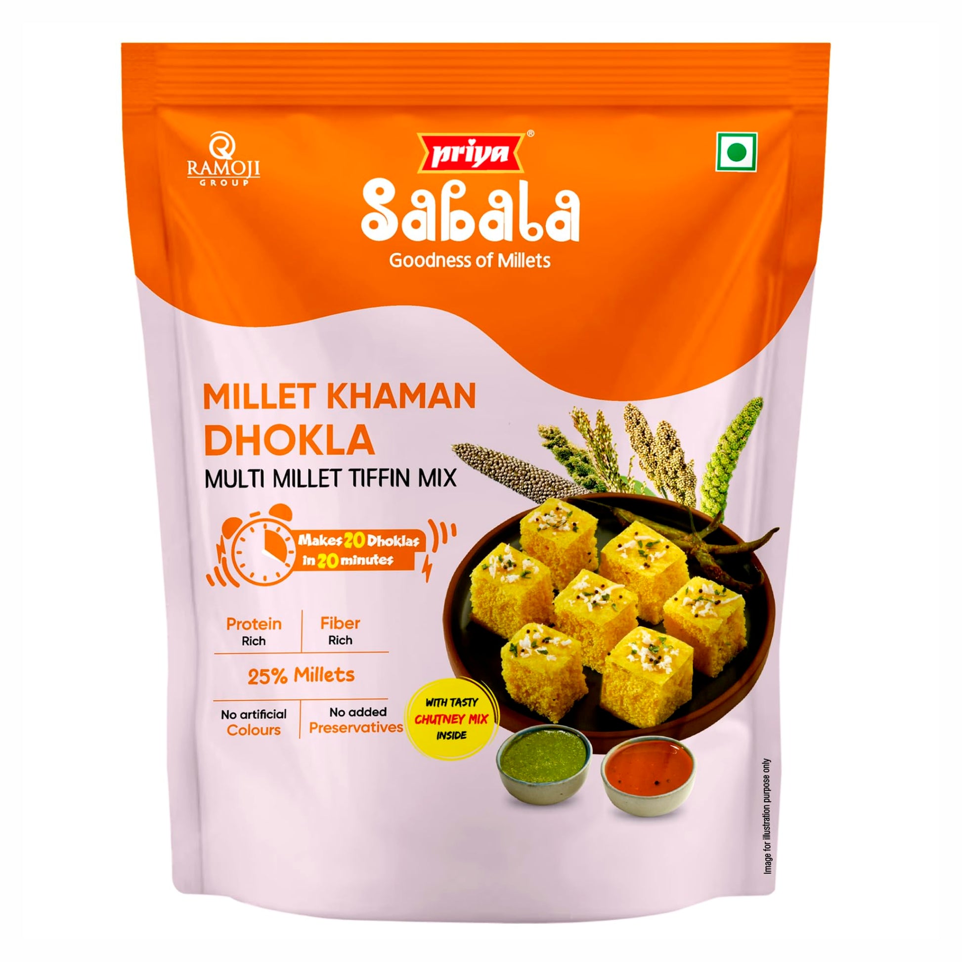 Sabala Millet Khaman Dhokla Mix - 220 g