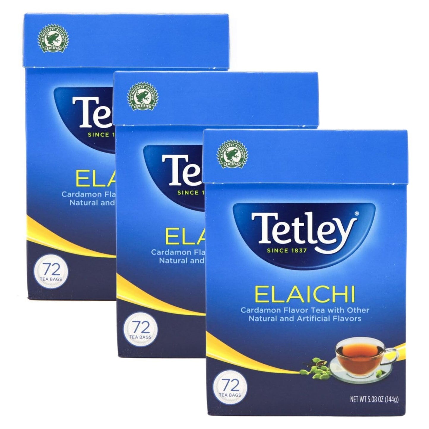 Tetley Elaichi Tea 72 Bags - 144gm