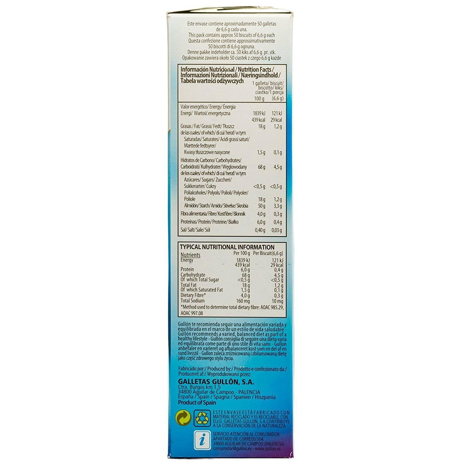 Gullon S/F Shortbread Cookies - 330gm