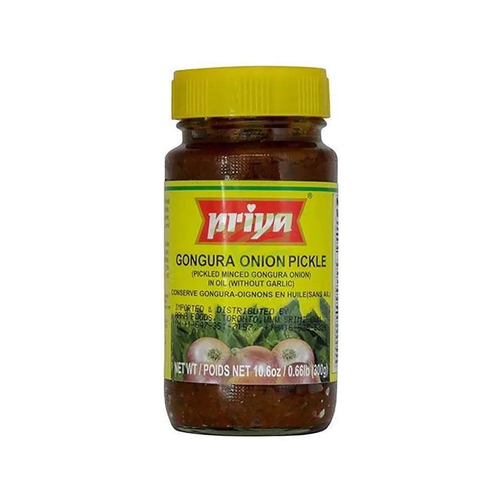 Priya Gongura Onion Pickle W/Garlic - 300g