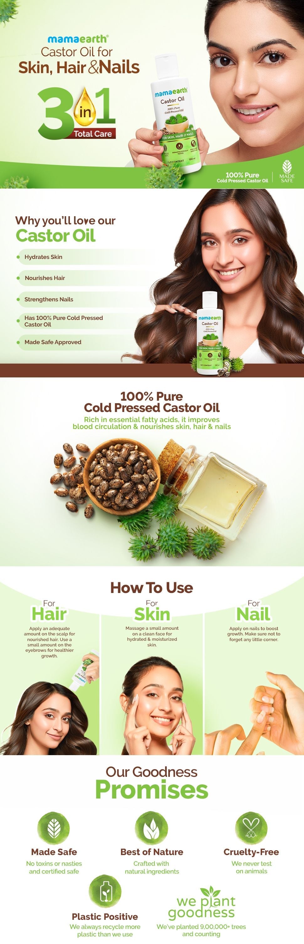 Mamaearth Castor Oil - 150ml
