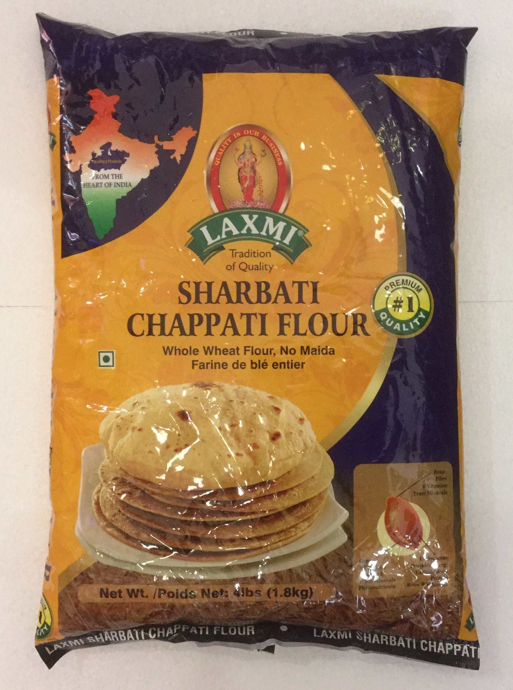 Laxmi Sharbati Chapati Flour - 4 LB