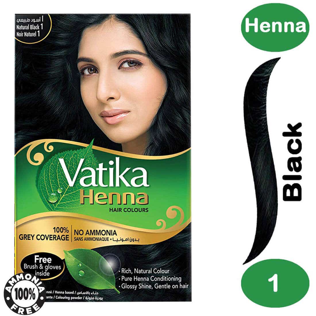 Vatika Henna Jet Black - 60g