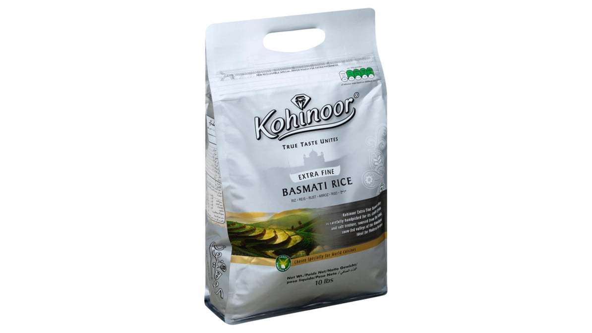 Kohinoor Extra Fine Basmati Rice - 10lb