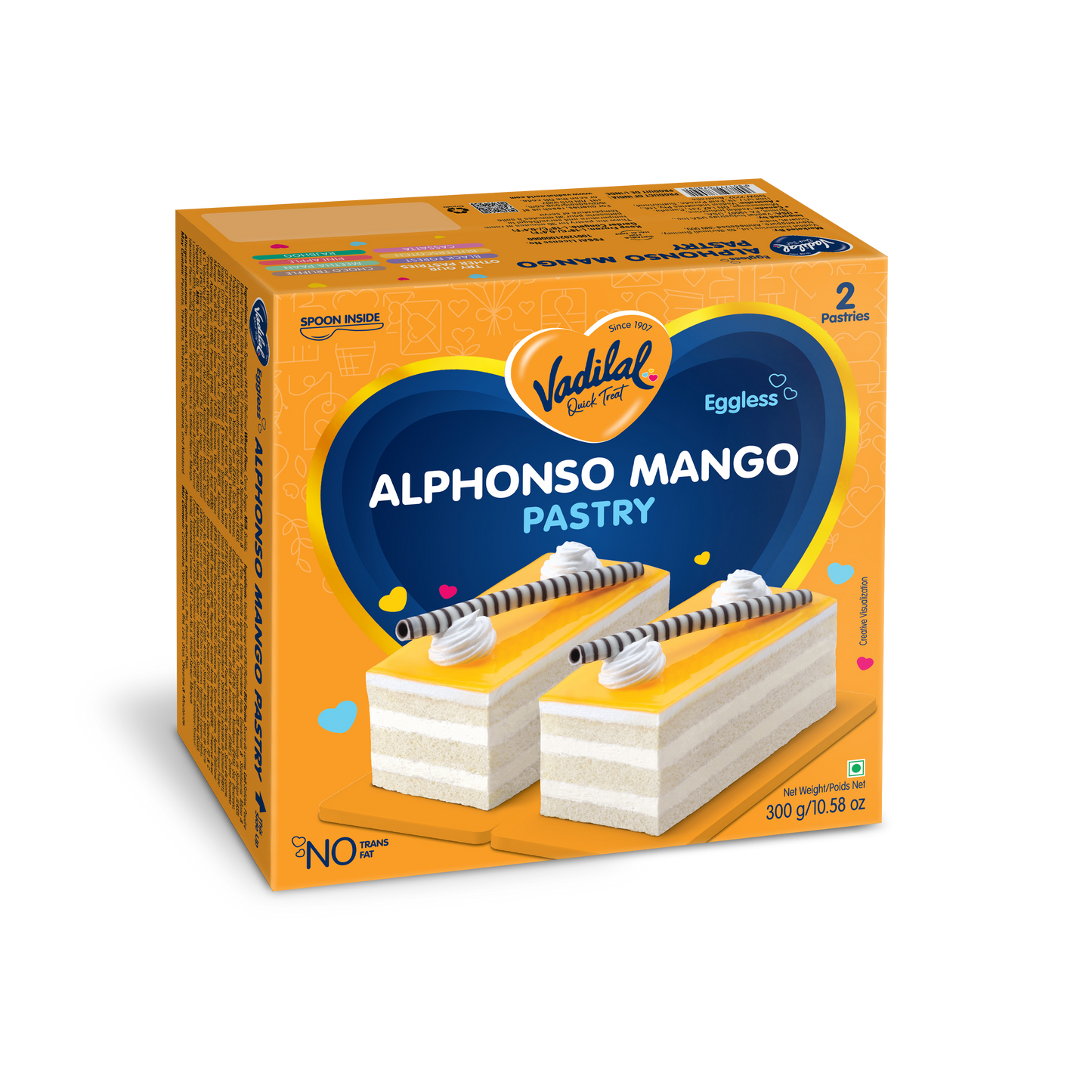 Vadilal Alphonso Mango Pastry - 150g
