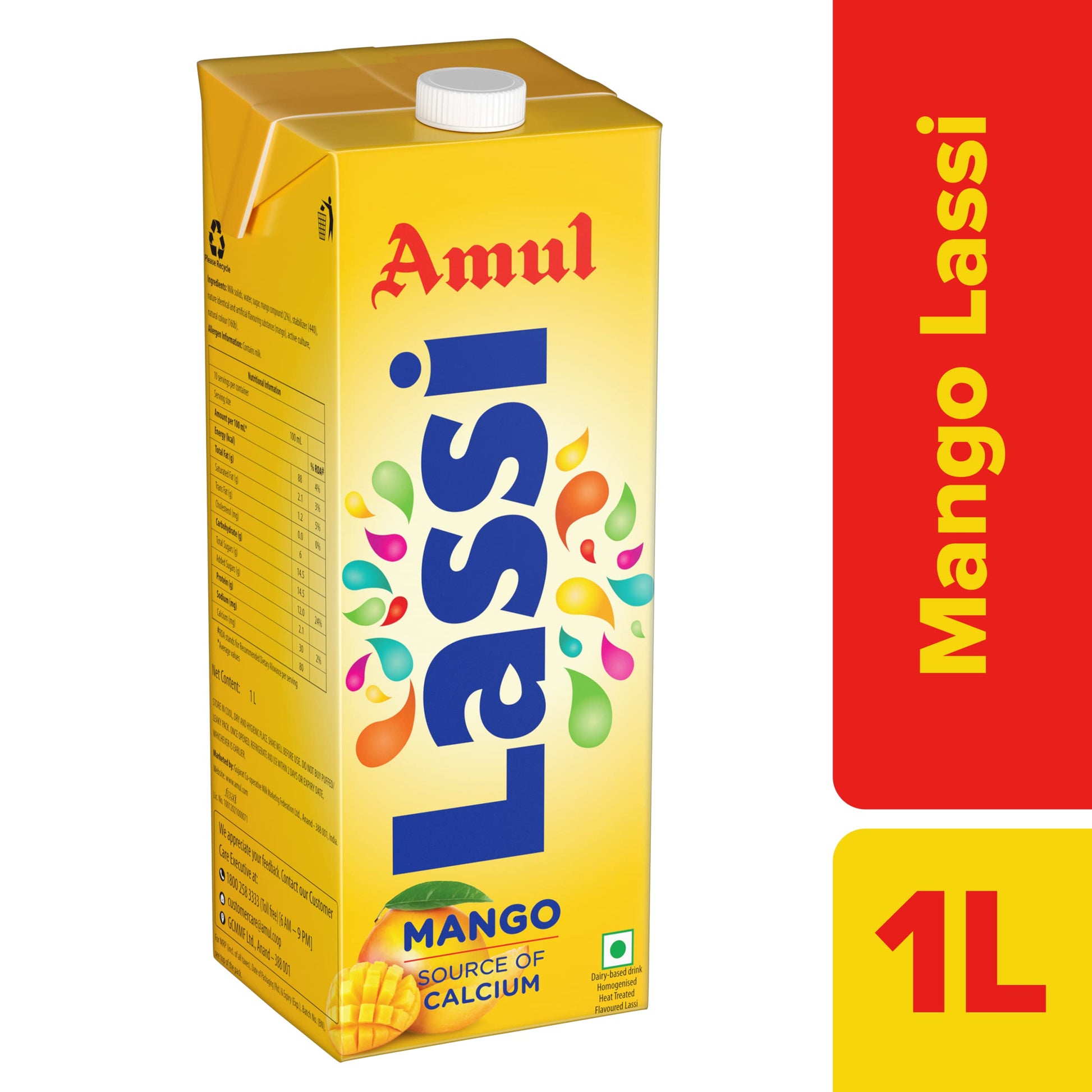 Amul Mango Lassi - 1 LT
