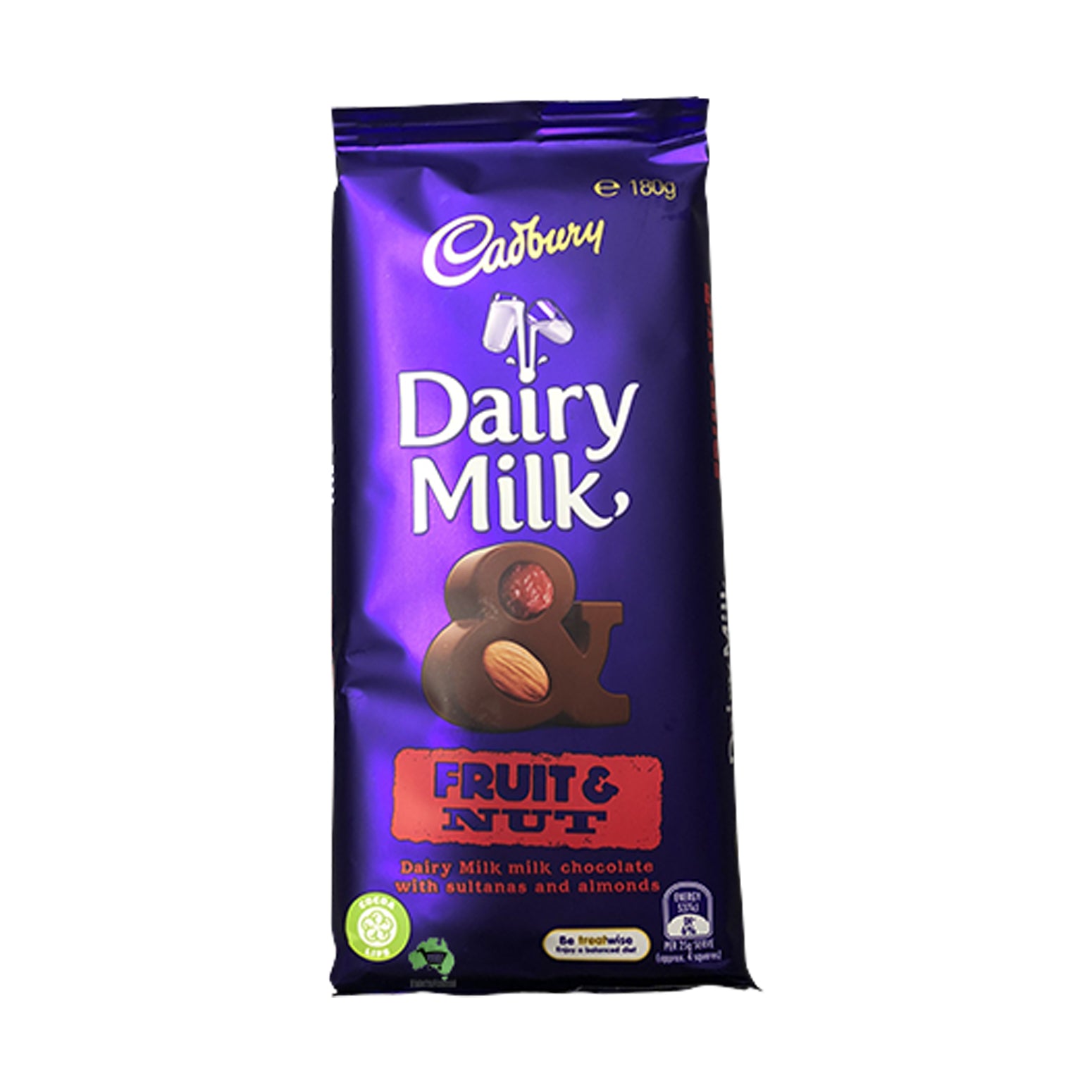 CADBURY DAIRY MILK FRUIT & NUT - 180G