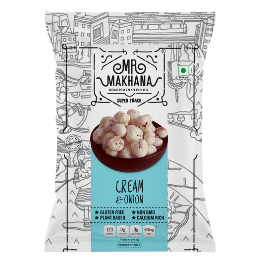 Mr Makhana  Cream And Onion - 75 G
