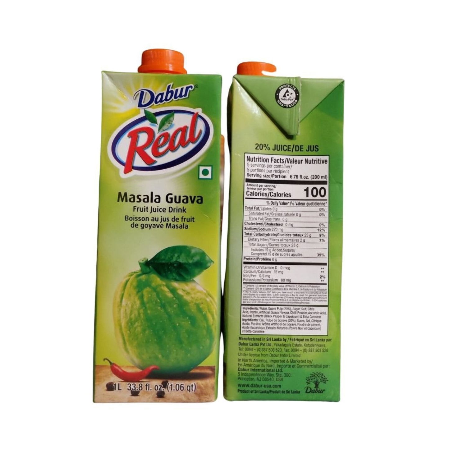 DABUR REAL MASALA GUAVA NECTAR - 1l