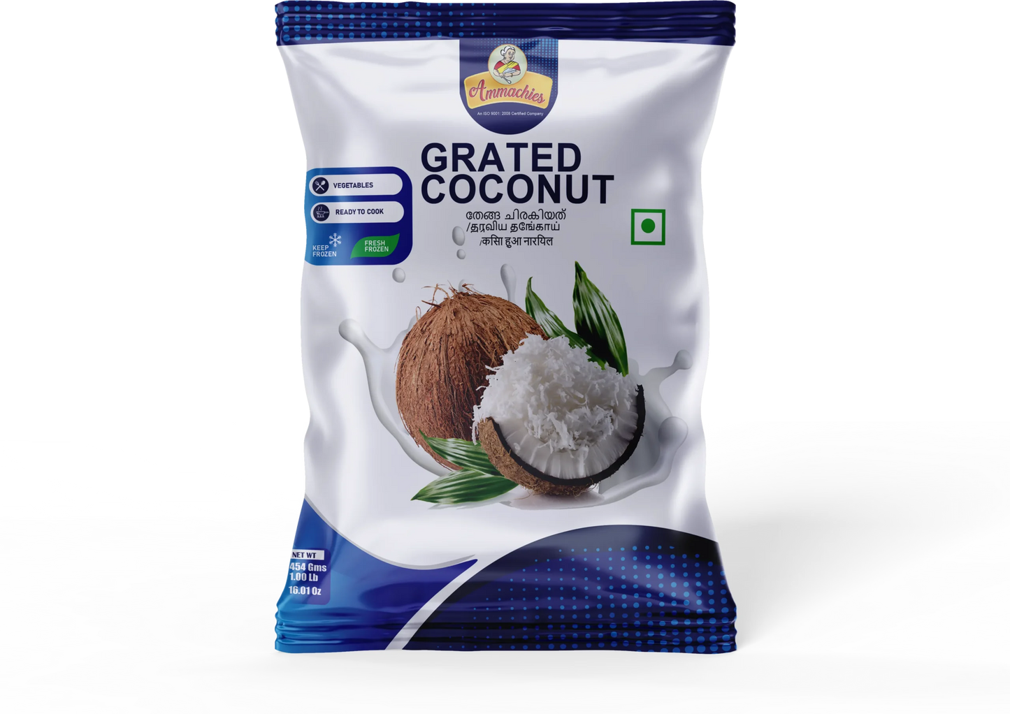Ammachies Grated Coconut - 454gm