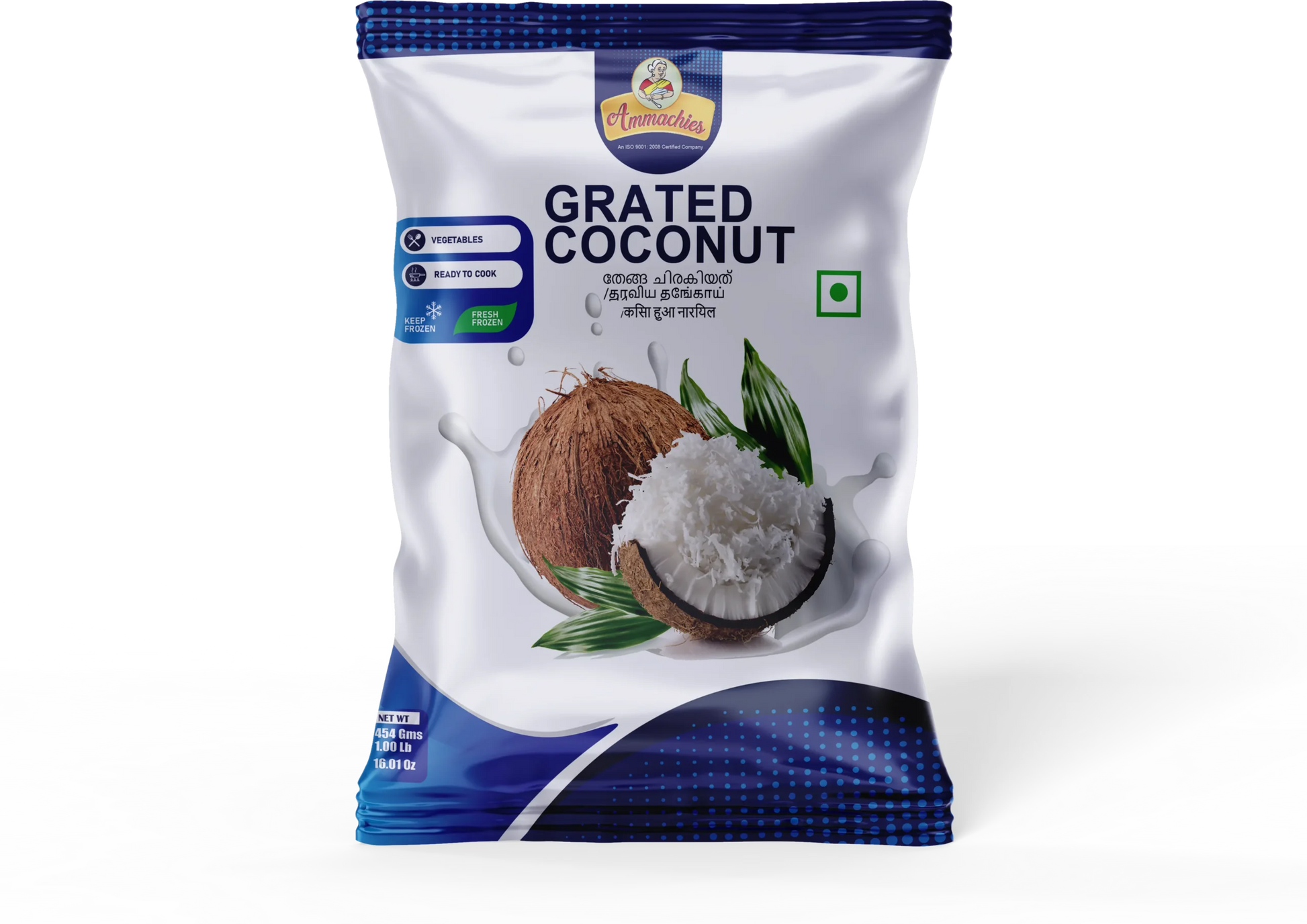 Ammachies Grated Coconut - 454gm