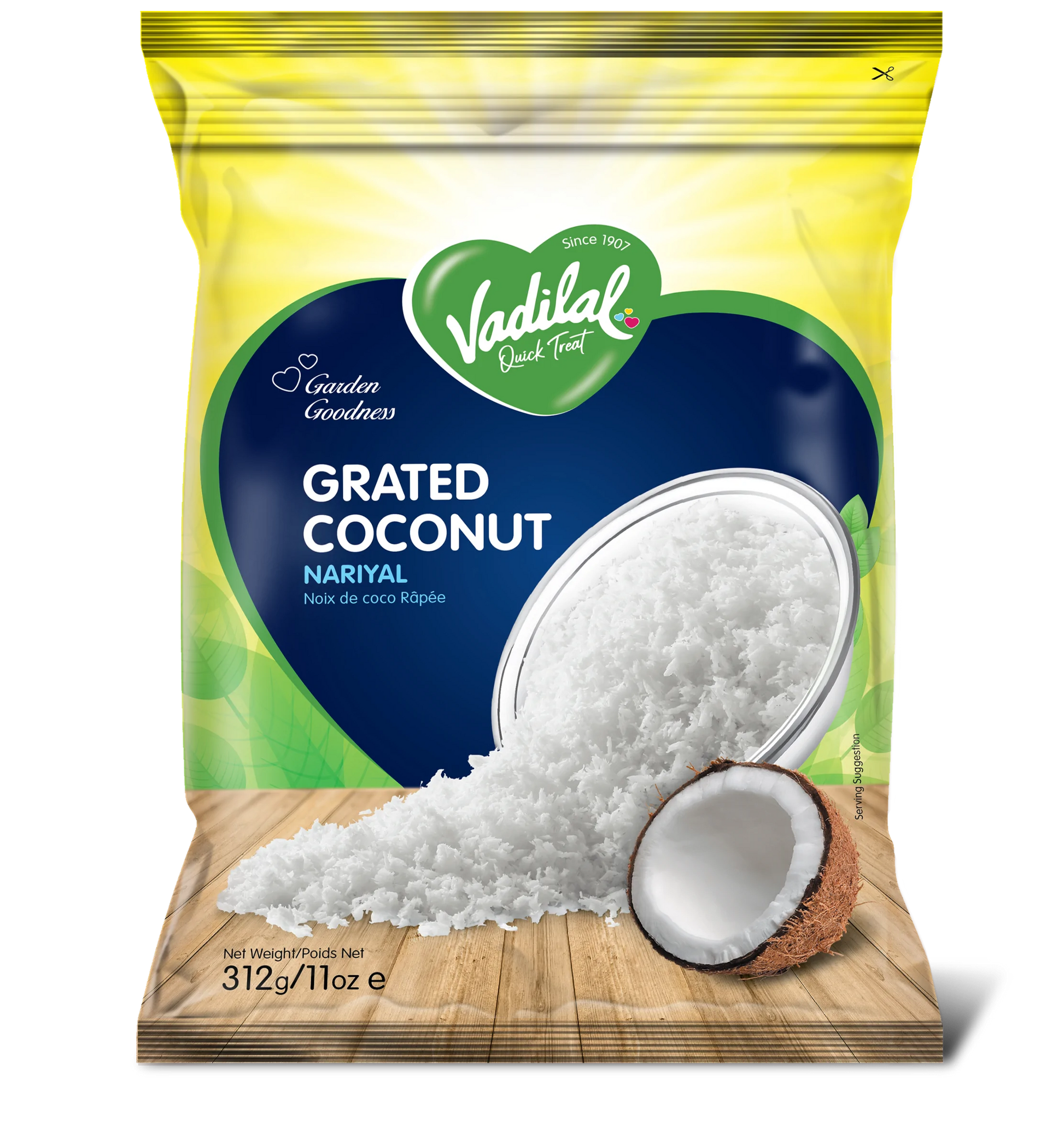 VADILAL SLICES COCONUT - 11 OZ
