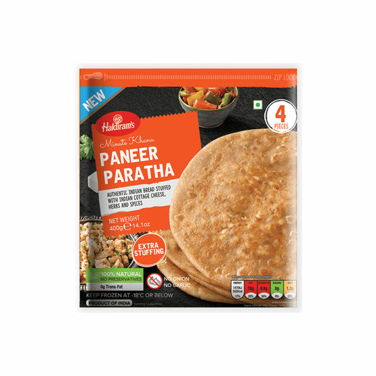 HALDIRAM'S PANEER PARATHA 4PCS - 14OZ