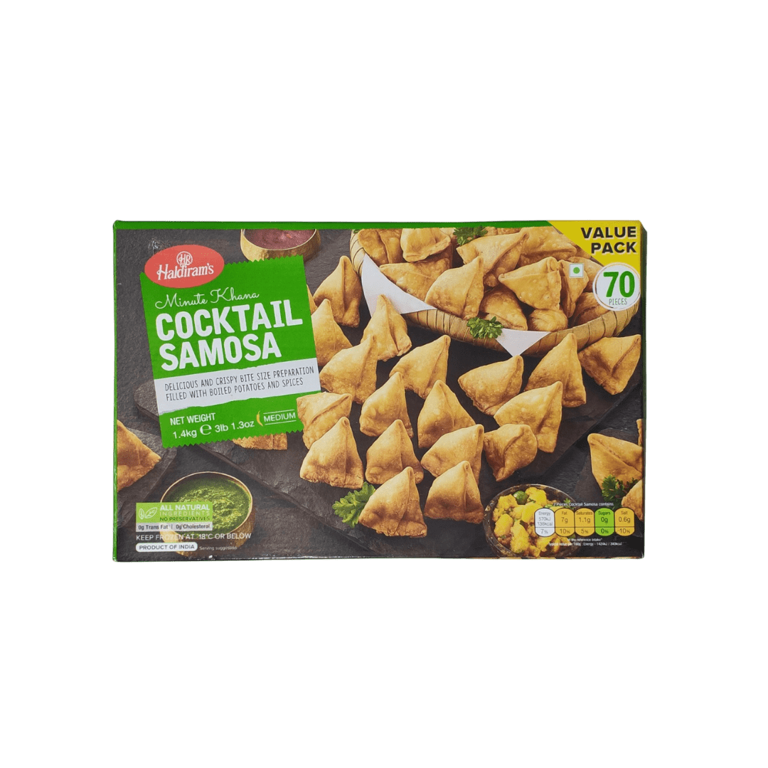 Haldiram's Cocktail Samosa 70Pc - 1.4kg