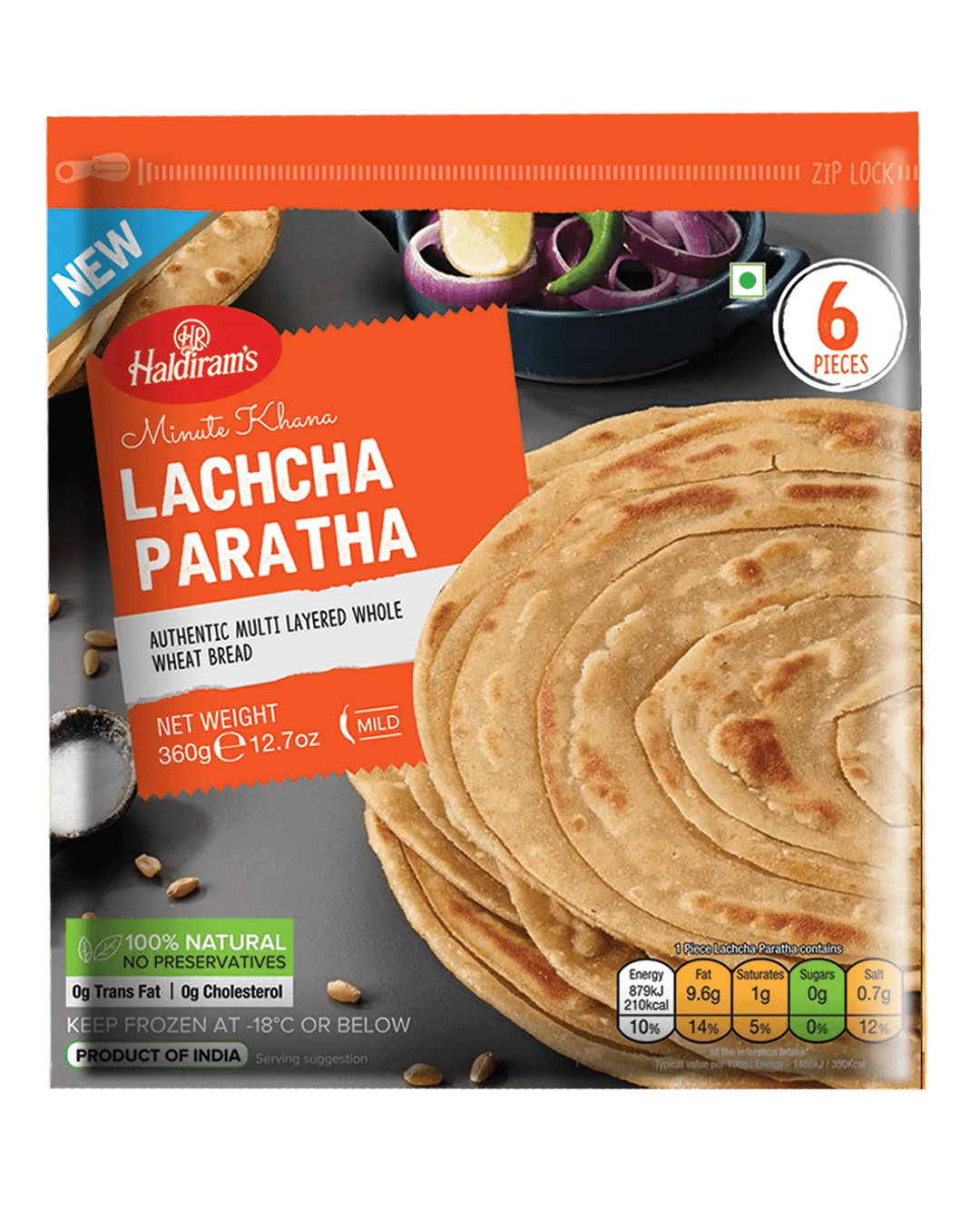 HALDIRAM'S LACHCHA PARATHA - 360gm