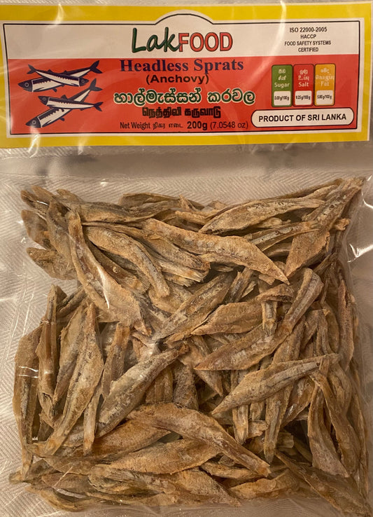 Lak Food Headless Sprats - 200g
