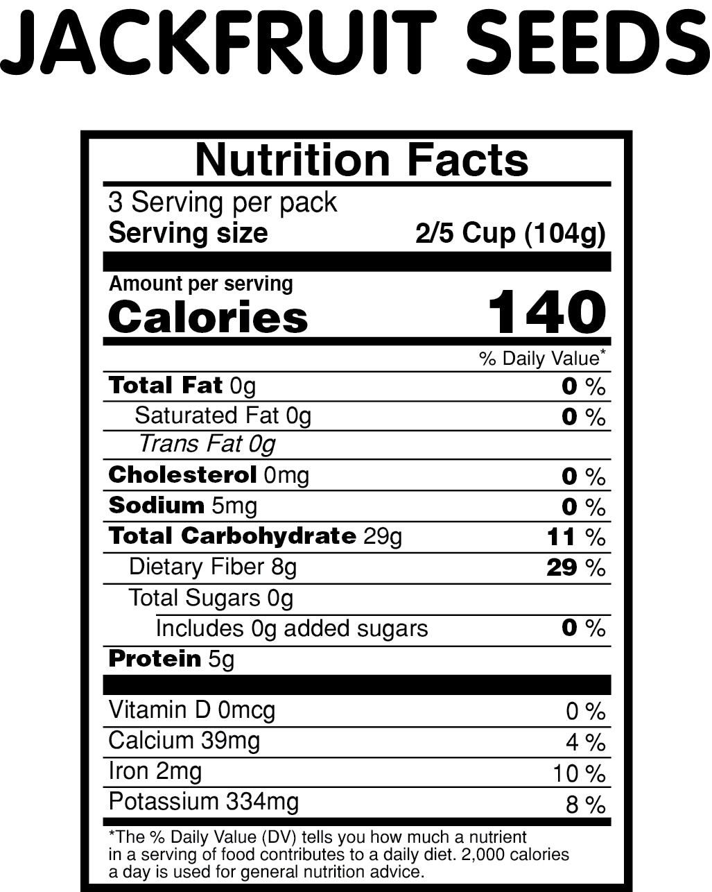 Vadilal Jackfruit Seeds - 11 OZ