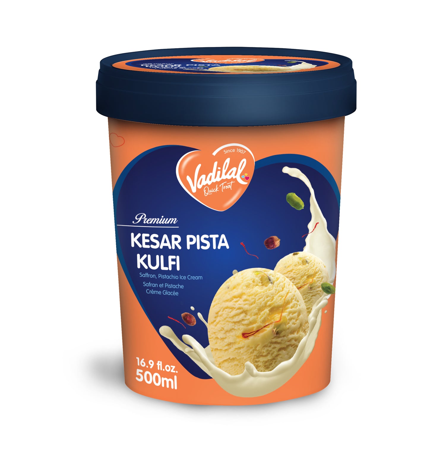VADILAL KESAR PISTA KULFI - 500ml
