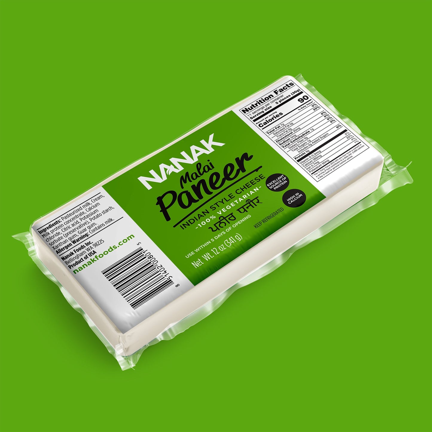 Nanak Malai Paneer - 341g