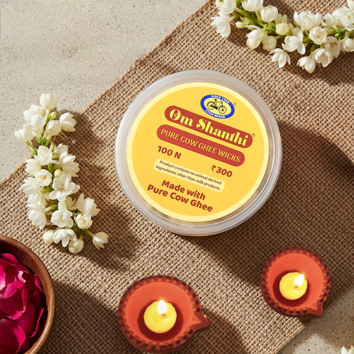 Cycle Cow Ghee Diya