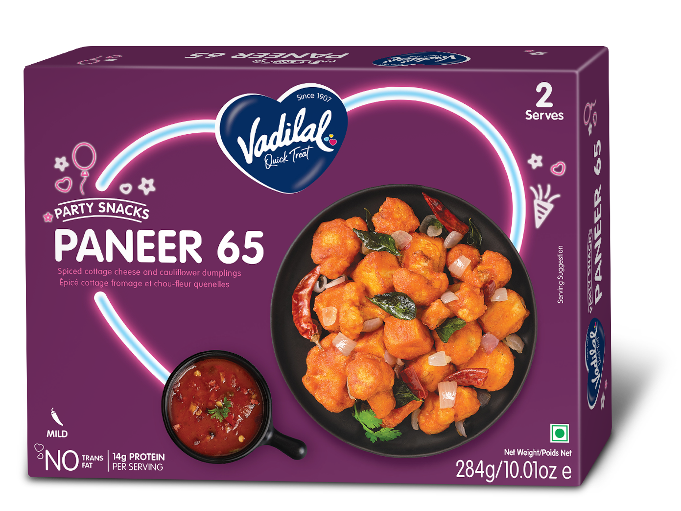 Vadilal Paneer 65 - 284gm