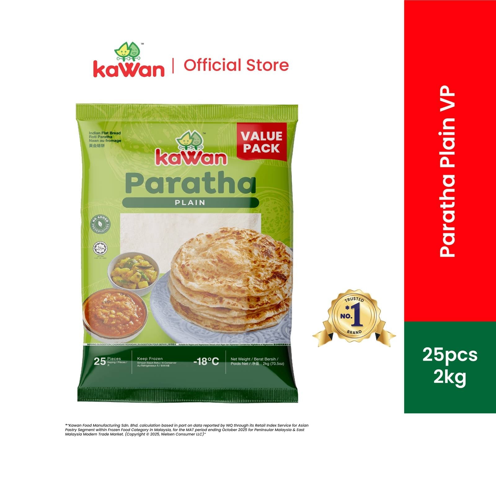 Kawan F.P. Paratha - 2 kg