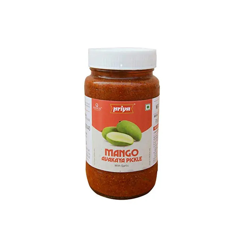 Priya Mango Pickle W/ Garlic - 300GM