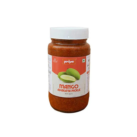 Priya Mango Pickle W/ Garlic - 300GM