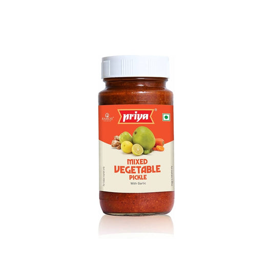 Priya Mixed Veg Pickle W/Garlic - 300GM