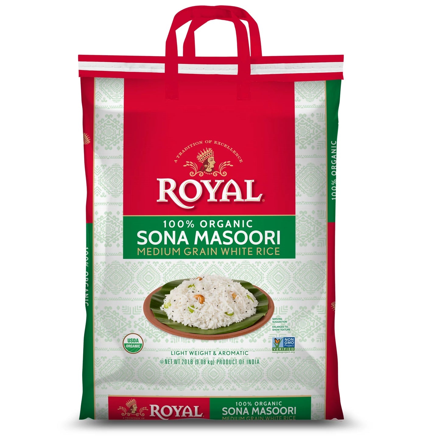 Royal Organic Sonamasoori - 20lb