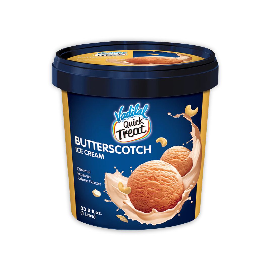 Vadilal Butterscotch Ice-Cream - 1LT