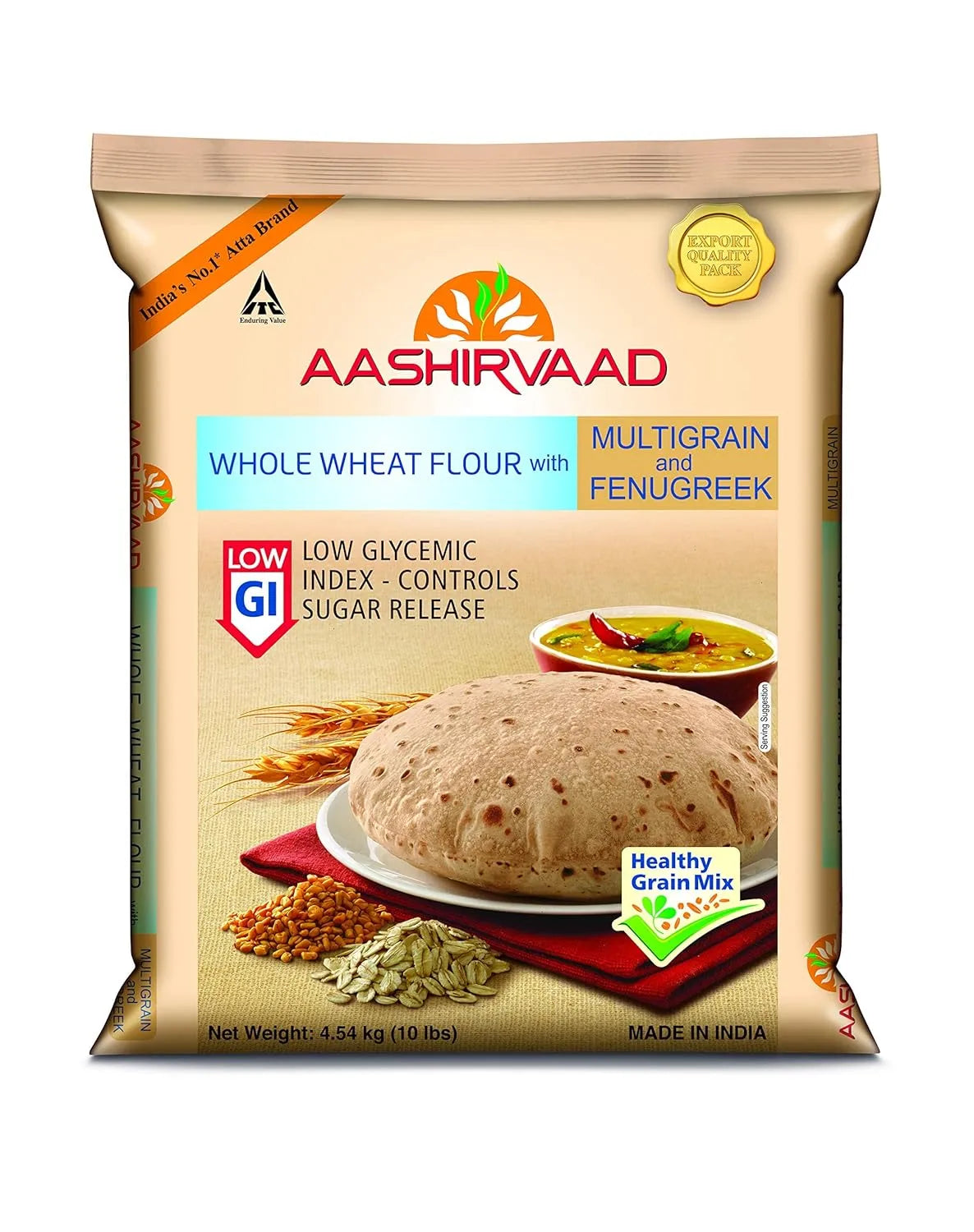 AASHIRVAAD LOW GI ATTA - 10lbs
