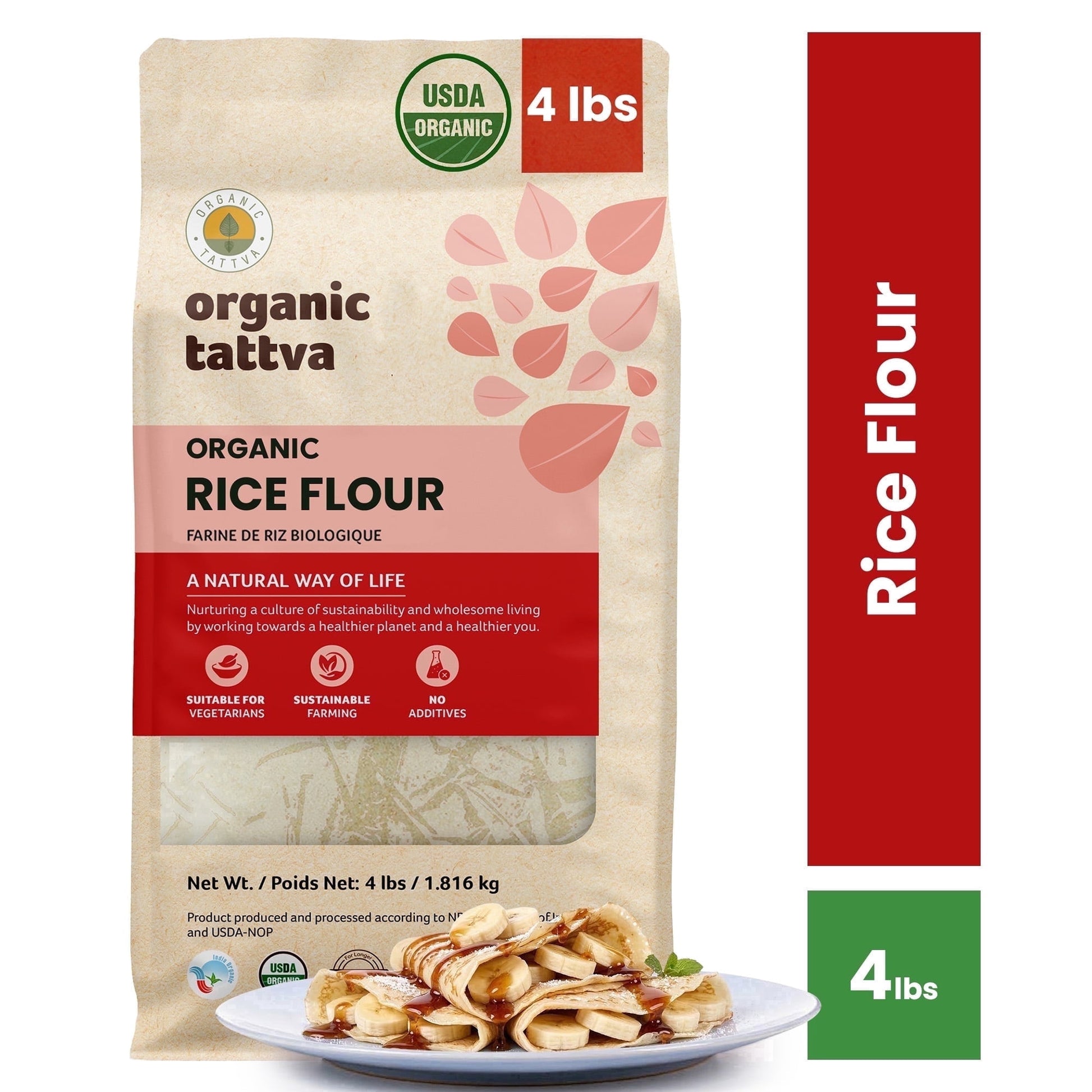 Jiva Org Rice Flour - 2 LB