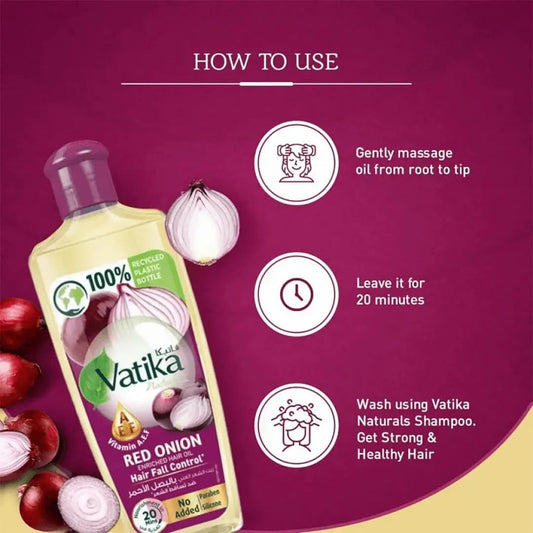 Dabur Vatika Red Onion Hair Oil - 300ml