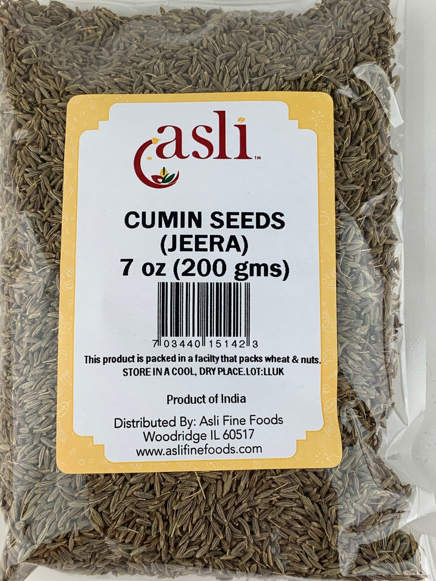 ASLI CUMIN SEEDS 7oz - 200g