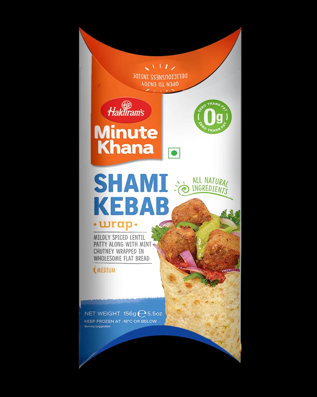 Haldirams Wrap Shami Kebab - 156g
