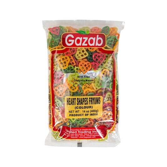 Gazab Heart Shapes Fryums - 14 oz