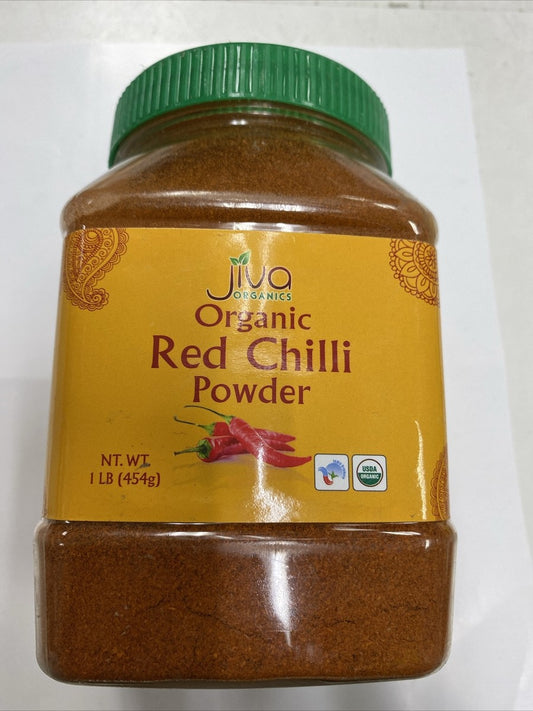 Jiva Organic Red Chilli Powder - 1 LB