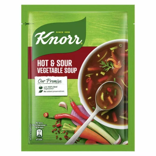 KNORR HOT & SOUR VEG SOUP MIX - 43g