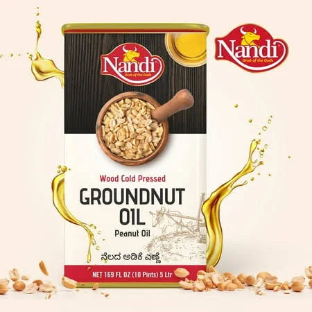 Nandi Cold Pressesd Groundnut Oil- 5litre