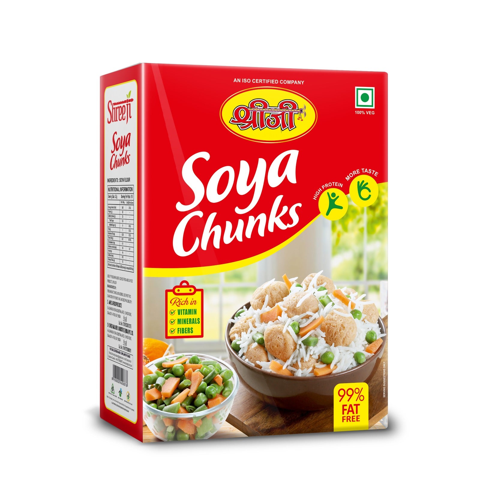 Shreeji Mini Soya Chunks - 200 g